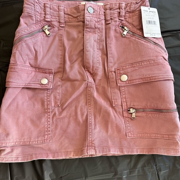 Free People Avenue Skirt- Dusty Lilac - Picture 5 of 12